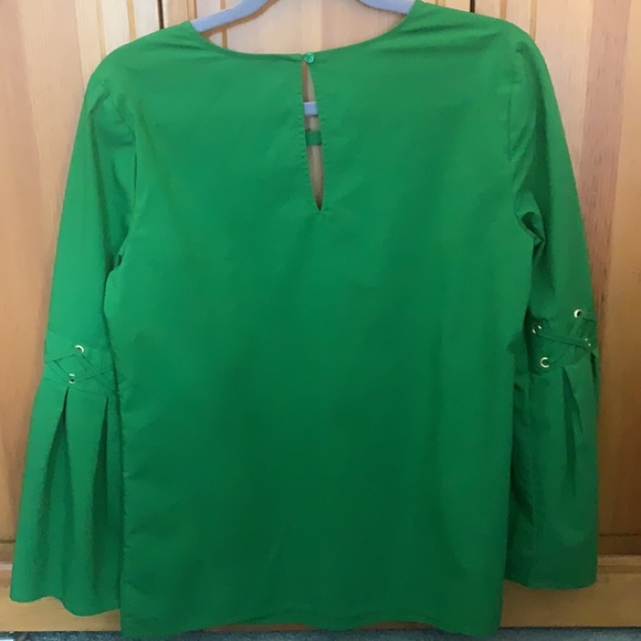 Michael Kors Green Top, tiered sleeves, Size S - Picture 9 of 11